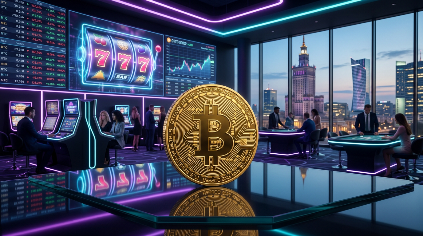 Nowoczesne krypto kasyno z Bitcoinem i cyfrowymi interfejsami gier